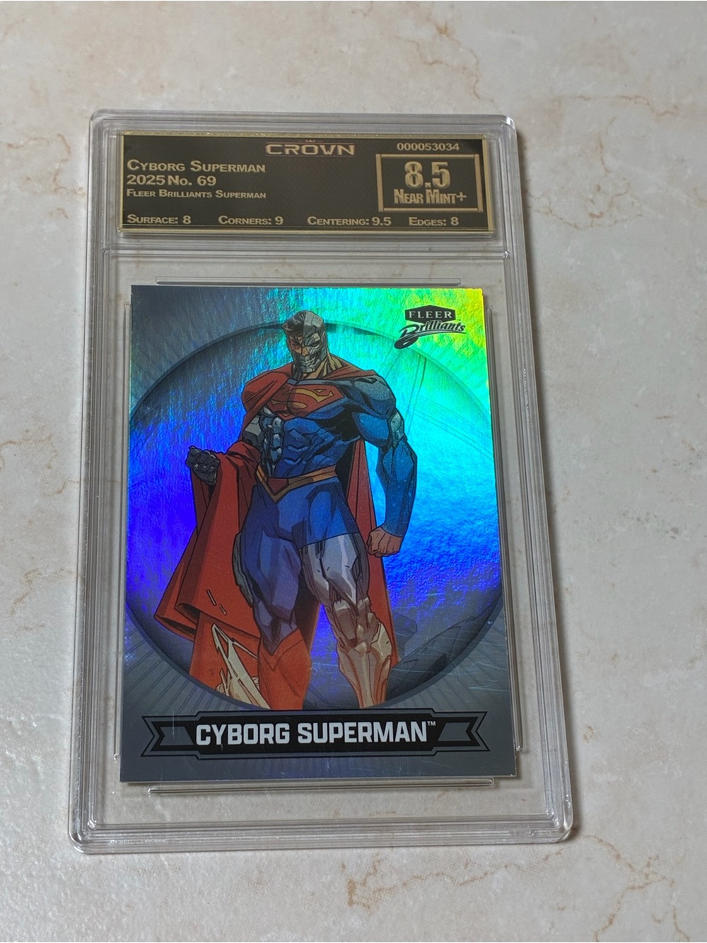 Cyborg Superman Holographic Trading Card